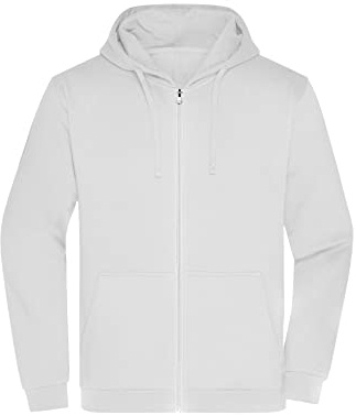 James & Nicholson Herren Basic Kapuzen-Sweatjacke - Klassische Sweatjacke mit Kapuze und Kordelzug