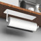 Drucilla Porte Essuie Tout Auto-Adhésif, Porte Sopalin Rouleau Support pour Papier Cuisine, Support Essuie-Tout Dérouleur Mural sans Perçage pour sous l'Armoire/Salle de Bain, Métal 26cm Blanc