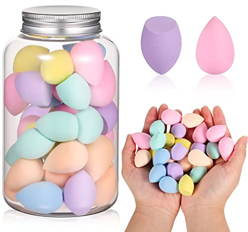40Pcs Mini Beauty Blender Multi Colored Makeup Sponge Professional Beauty Blender Sponge Super Soft Facial Makeup Tools for Foundation, Powder, Liquid