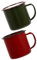 MAGICLULU 2 Piezas Vaso De Chupito Antiguo Retro Para Beber Leche Té Hoguera Agua De Metal Espesar Titular De La Bebida Oficina Esmalte