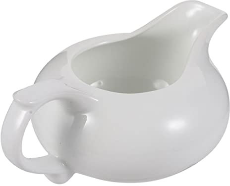 IMIKEYA Milk Frothing Pitcher Sauce Bucket Ceramics White Soy Sauce Bowl Mini Syrup Pitcher