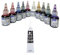 SÜDOR Glasmalfarben-Set. Schnelltrocknend Glasmalerei-Set. Vitrail. Geeignet zur dekorativen Gestaltung. Glass Paint Stained Glass (10 Farben x 25 ml & Konturenfarbe (Schwarz, 20ml))