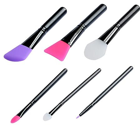 Angoily 6st Silikon-gesichtsmaskenbürste Gesichtsmaskenbürste Aus Silikon Silikon-gesichtsbürstenmaske Kosmetik Make-up Pinsel