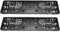 Yaagoo Number Plate Holder UK EU Car Licence Registration Plate Frame, 2X Carbon Fibre Black