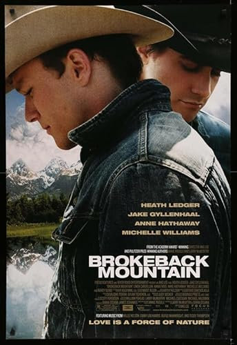 Brokeback Mountain Poster, A5, Wandkunst, Heimdekoration, Filmposter, Leinwand, Film, Kino, Retro, Vintage, Kult, klassisch, Nostargic, Saga, moderner Nachdruck, wir drucken jedes Poster für Sie,