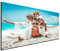DARO Design - 50x70 cm Mein Foto auf Leinwand Hochdichte Faserplatte HDF 6mm, Schwarze Kanten, Fester Wandhaken - Als Hochzeitsgeschenk, für Baby Bilder und Familien Fotos und andere besondere Momente