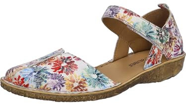 Josef Seibel Damen Sandaletten Rosalie 42, Frauen Sandalen,Weite G (Normal),Klettverschluss,Sommerschuhe,Strandschuhe,Multicolor,43 EU