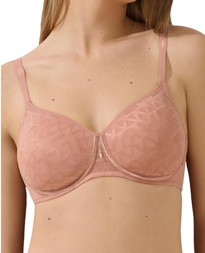 Lisca Soft BH Opal | Soft BH für optimalen Cups mit elegantem Muster | Träger am Rücken verstellbar | 70-95 B-E