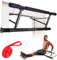 Mobiclinic® Fitness, Barra de dominadas para Colgar, Sin Herramientas, K5, Máx. 200 kg, con elástico, Asas Espuma Antideslizante, Acero, Adaptable 70-92 cm, Ejercicio en casa, Fácil almacenaje