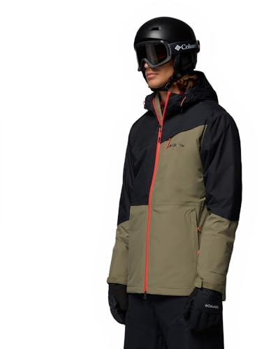 Columbia Men's Iceberg Point 2 Jacket, Ski Jacket, Stone Green, Black, S