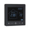 Bulevisiter Thermostat intelligent sans fil, contrôle de la température WiFi, programmable, thermostat d'ambiance numérique moderne noir (chauffage au sol à eau)