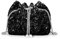 AfitLulu Pailletten Clutch Damen Glitzer Abendtasche Kettentasche, Stilvoll Handtasche Klein Umhängetasche Crossbody Bag mit Abnehmbarer Kette für Termine Parties Bankett (Schwarz)