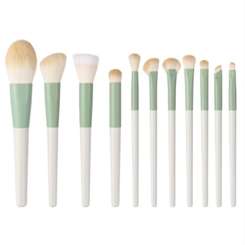 SAGELSHN Pinceaux Maquillages Ensemble De Pinceaux De Maquillage 11 Pièces Pinceau Doux Manche en Plastique Pinceau Visage Et Yeux for Le Maquillage Pinceaux Cosmétiques