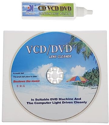Mikinona 1Set Vcd Player Cleaner Kit with Cleaning Brush CD Player Cleaning System for Deep Cleaning and Maintenance for Dvd CD Players Extends Service Life