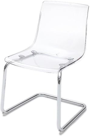Transparente Esszimmerstühle - Acryl Ghost Küchenstuhl mit Metallbeinen - Moderne Sitzgelegenheit für Hochzeiten, Restaurants, Bankette