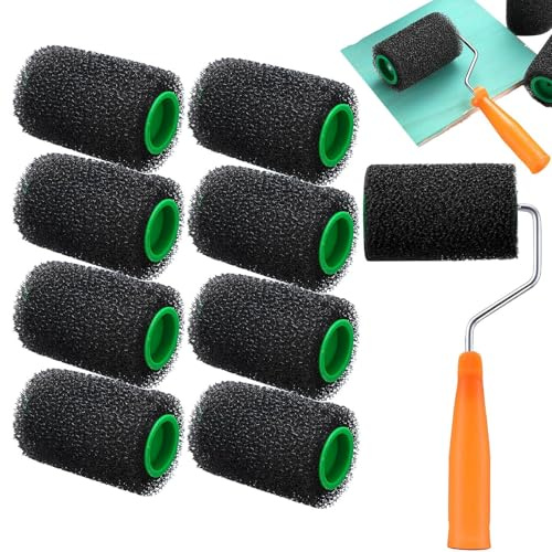 Strukturroller Für Malarbeiten | Möbel Rollpinsel,Antirutsch-Strukturrolle Für Wanddekoration, Badezimmer, Terrasse, Garage Und Fahrzeugbeschichtung