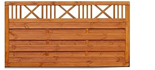 LAUSANNA Sichtschutzzaun Gartenzaun Dichtzaun Bangkirai 179x89 cm Werth-Holz