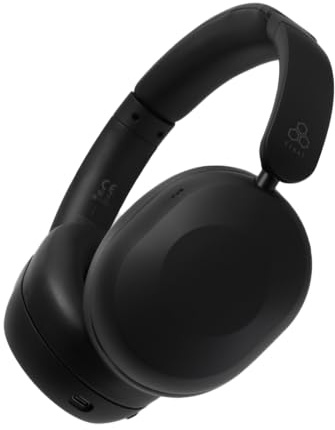 final UX1000 Bluetooth Wireless Kopfhörer mit Hybrid-Geräuschunterdrückung, bis zu 70 Stunden Wiedergabe und Mehrpunktverbindung (Schwarz)