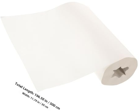 WRITWAA White Wrapping Paper Roll for Presents 1 Roll Tear-resistant Paper Can Be Freely Cut for Craft 30cm X 50m