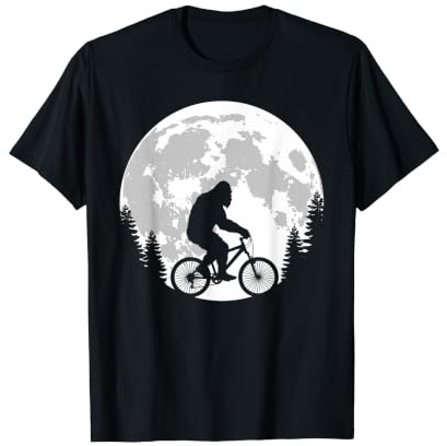 Bigfoot Radfahren Mond Fahrrad Rennradfahrer Radweg Preisgünstiges Grafik-T-Shirt
