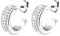 Elli Ohrringe Damen Creolen mit Kristalle in 925 Sterling Silber