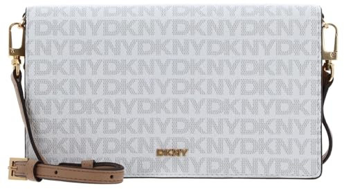 DKNY Women's Farah Clutch, Cream/Cappuccino