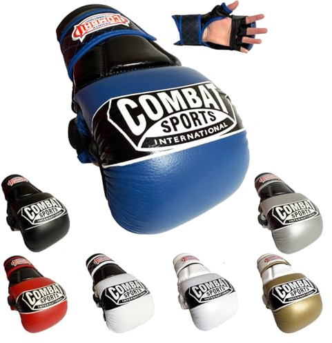 Combat Sports Max Strike MMA Training Gloves, Open-Palm, Fingerless Padded Boxing Gloves for Muay Thai, Kickboxing, and Martial Arts, Ideal for Men and Women, Essential MMA Gear