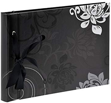 Walther Grindy Black Traditional Photo Album - 40 Black Sides