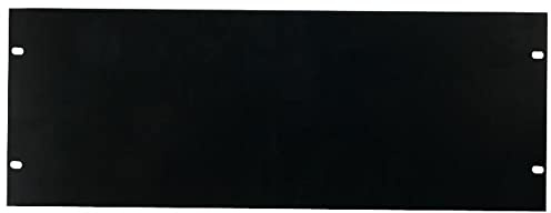 PULSE 19 Rack Blanking Panel – 4U Steel Rack Mount Cover with Black Powder‑Coated Finish & Reinforced Edging – RPP4