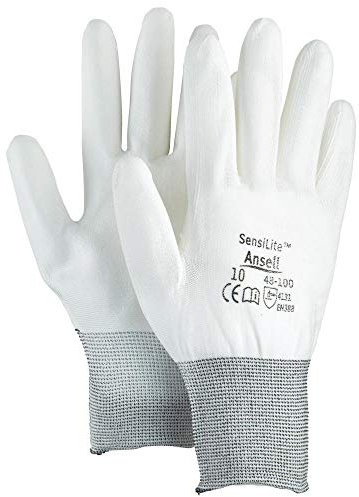 Handschuh SensiLite 48-100,Gr.9,weiÃŸ,teilb.