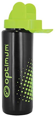 Optimum Hygienic Aqua Spray Water Bottle Black Fluorescent Yellow 800 ml