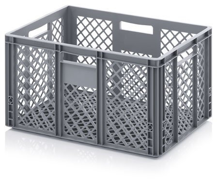 Brotkorb, Cateringbox offen gelocht 60x40x32 cm, 60 Liter