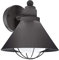 EGLO Außen-Wandlampe Barrosela, 1 flammige Außenleuchte, Wandleuchte aus Stahl verzinkt, Farbe: Schwarz, Fassung: E27, IP44