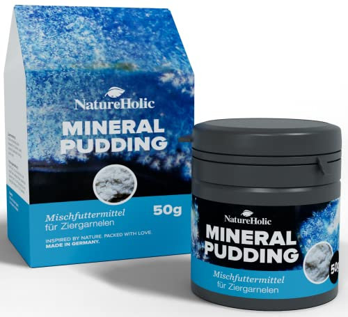 NatureHolic - MineralPudding Garnelenfutter I Mineralfutter für Wirbellose I beliebte Pudding-Konsistenz I schonend hergestellt I Made in Germany I 50ml