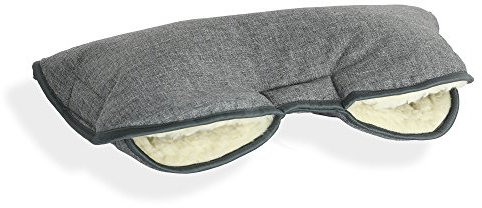 PRAM Pushchair Buggy Hand Warmer MUFF Natural Sheep Wool (Lx Dark Grey)