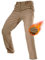 FREE SOLDIER Herren Winter wasserdichte Skihose Jagd Outdoor Hose Winddichte Thermohose Winterhose Softshellhose zum Klettern und Wandern(Mud Color,52)
