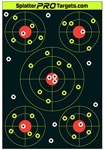 12x18 Splatter Targets. Shots Burst with a Bright Splatter Upon Impact. Instantly See Your Shots (50)