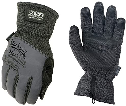 Mechanix Wear Winter Fleece Warm isolierte Handschuhe (Small, Schwarz/Grau), grau/schwarz