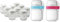 lagrange 430301 Lot de 9 Pots Yaourt, 0.185 liters + Lagrange 440403 2 Pots compartimentés