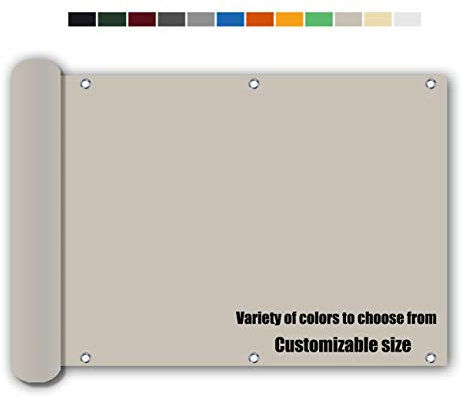 Bedtang Brise-Vue pour Balcon Brise Vue Terrasse, 160/㎡, mais légèrement Transparent, pour Les balcons, Petites piscines, Jardins, Taupe 0.55x8m