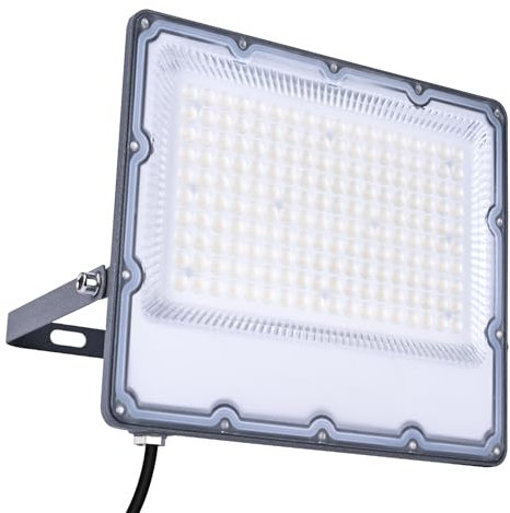 MIWATT 150W Style ultra-fin Projecteurs LED Extérieur 150W, IP66 Etanche, 15000LM, Spot LED Extérieur, 6000K Blanc Froid, Eclairage de Sécurité, pour Jardin Terrasse Garage Patio Grange Cour