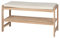 WENKO Schuhbank mit Sitzpolster Acina, hochwertiges Schuhregal für bis zu 4 Paar Schuhe aus natürlichem Akazienholz ökologisch FSC® Zertifiziert, Schuhschrank & Sitzbank, 90 x 45 x 34 cm