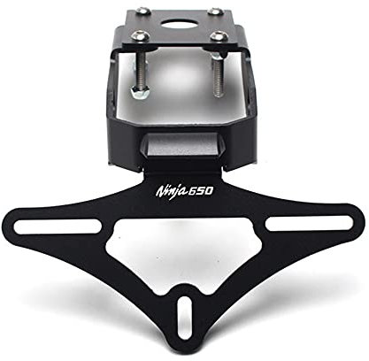 Motorrad-Heckhalter für Kawasaki Ninja 650 Z650 2017–2021, Motorrad-Kennzeichenhalter, Kotflügel-Eliminator-Halterung mit LED-Nummernschildbeleuchtung (Ninja 650)