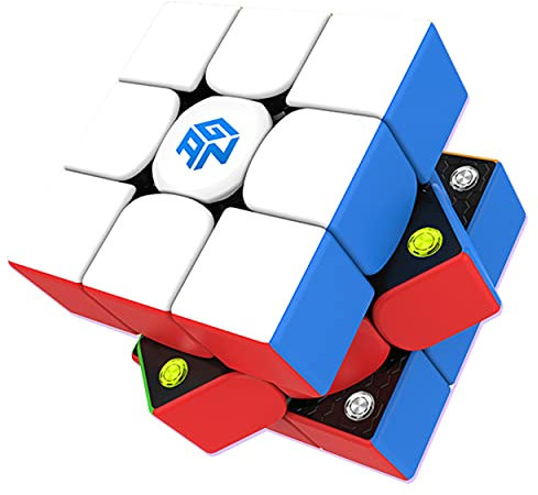 CuberShop GAN 356 M Magnetischer Speed Cube Lite, Gans 3 x 3 Aufkleberloser magnetischer Würfel, glatt und schnell, 3 x 3 Lite Flagship Performance, GAN 356M Speed Cube