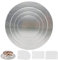 Nuyoah Cake Board Tortenunterlage Cakeboard Rund Ø15cm 20cm 25cm 30cm 4er Set Wiederverwendbar Torten I Kuchenplatte I Kuchenunterlage für Transport Kuchen und Torten (Silber)