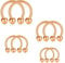 Longita 16G Hufeisen Septum Ring - Chirurgenstahl Septum Piercing 6-12MM Rose Gold