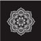 WSZGR Autoaufkleber Lustig Hund 50X50 cm Mandala Auto Aufkleber Halbe Mandala Vinyl Aufkleber Für Auto Boho Aufkleber Mandala Blume Meditation Aufkleber Blume Aufkleber Auto Aufkleber（2Pcs）