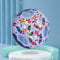 Fingerwürfel Rotierend Magic Beans IQ Game Rotating Finger Cube Spiel Magic Bean Spielzeug Rotierende Neueste Angst Linderung Geschicklichkeitsspiel (Blau)
