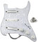 OriPure 3-lagige SSS-Dual-Rail-Tonabnehmer Geladene vorverdrahtete Schlagbretter Alnico 5 Gitarren-Pickguard-Set mit 5-Wege-Schalter für ST 11-Loch E-Gitarre Weiße Perle