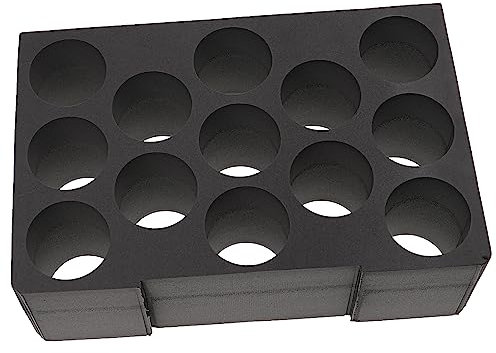 vhbw Kartuschen-Einsatz kompatibel mit Bosch Sortimo L-Boxx 374 Werkzeugkoffer, Systembox - Schaumstoffeinlage für 13 Kartuschen, Schwarz